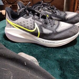 Nike ZoomX Athletic Shoes - Black, Gray, Yellow